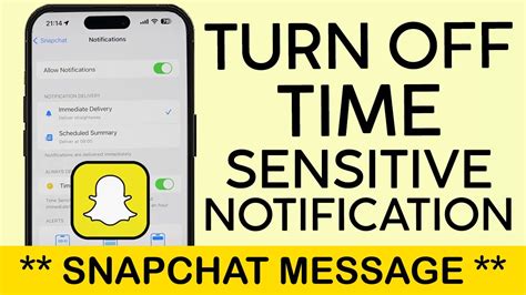 May 12, 2023 ... Open Settings on your iPhone. · Tap Notifications · Select Snapchat from the list of apps · Turn off the toggle next to Time-Sensitive .....